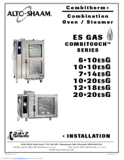 Alto-Shaam COMBITOUCH SERIES 10 20ESG Installation Manual