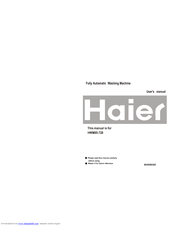 Haier HWM85-728 User Manual