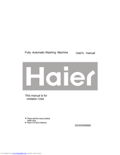 Haier HWM90-7288 User Manual
