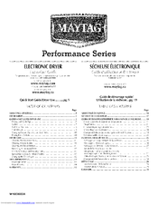 Maytag MGDE500W Use And Care Manual