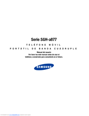 Samsung SGH-a877 Series User Manual