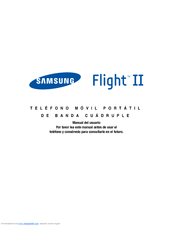 Samsung Flight II Manual Del Usuario