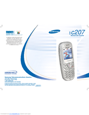 Samsung SGHC207 Manual Del Usuario