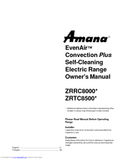 Amana EvenAir ZRTC8500 Owner's Manual
