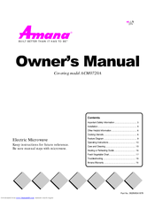 Amana ACM0720A Owner's Manual