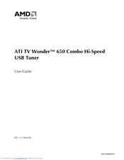 AMD TV Wonder 650 User Manual