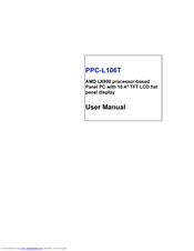 Advantech PPC-L106T User Manual