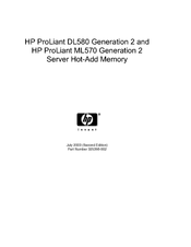 Hp ML570 - ProLiant - G2 Manual
