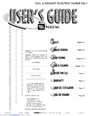 Maytag MER5750BAQ - Electric Range User Manual
