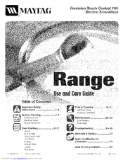 Maytag MER5775RAB - Ceramic Range Use And Care Manual