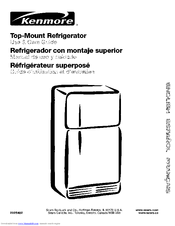 Kenmore 7930 - 22.0 cu. Ft. Top Freezer Refrigerator Use And Care Manual