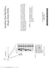 HP Model 712/60 - Workstation Disk Drive Install Manual