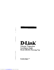 D-Link DE 850 - Transceiver - External Installation Manual
