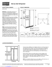 Maytag MSF22C2EXB Product Dimensions