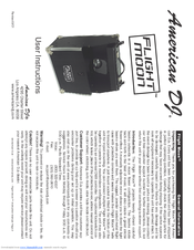 American DJ Flight-Moon User Instructions