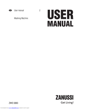 Zanussi ZWS 5883 User Manual