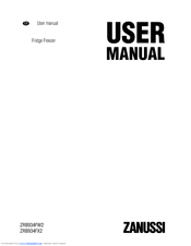 Zanussi ZRB934FW2 User Manual