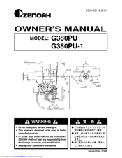 Zenoah G380PU Owner's Manual