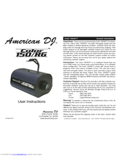 American DJ Color 150/RG User Instructions