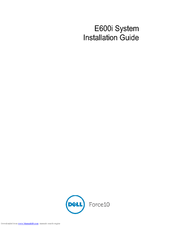 Dell ExaScale E600i Installation Manual