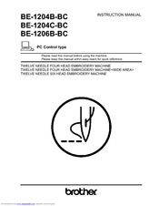 Brother BE-1204C Instruction Manual