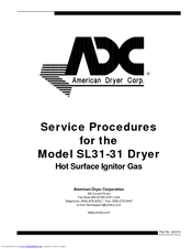 American Dryer Corp. SL31-31 Service Procedures