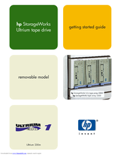 HP StorageWorks
Ultrium tape drive Getting Started Manual