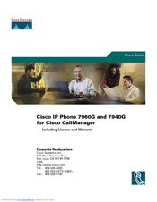 Cisco 7940G - IP Phone VoIP Manual