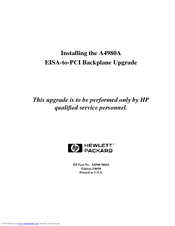 HP A4980A Manual