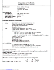 HP Model 747i - Workstation Declaration Of Conformity