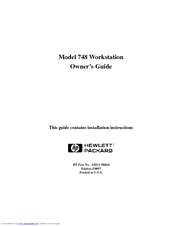HP Model 748 - VME Workstation Owner's Manual
