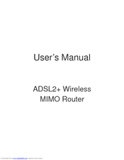 Ace ADSL2+ Wireless MIMO Router User Manual