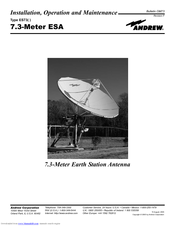 Andrew 7.3-Meter ESA Installation, Operation And Maintenance Manual