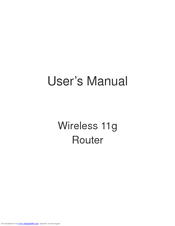 Aceex Wireless 11g Router User Manual
