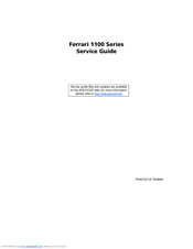 Acer Ferrari 1100 Series Service Manual