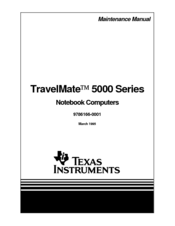 Texas Instruments TravelMate 5000 Series Maintenance Manual