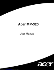 Acer MP-320 User Manual