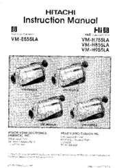 Hitachi VM-H855LA:
VM-H955LA Instruction Manual