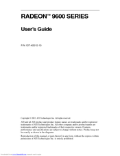 ATI Technologies RADEON 9600 SERIES User Manual