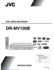 JVC DR MV79B - DVDr/ VCR Combo Instructions Manual