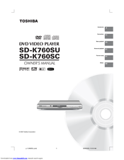 Toshiba SD-K760 Owner's Manual