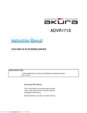 Akura ADVR171S Instruction Manual