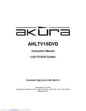 Akura AHLTV15DVD Instruction Manual