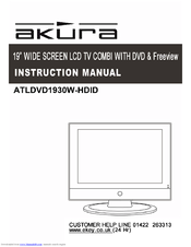 Akura ATLDVD1930W-HDID Instruction Manual