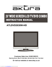 Akura ATLDVD2630W-HD Instruction Manual