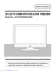 Akura ATLDVD2630W-HDID Instruction Manual