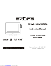 Akura AXDVD1911W-HDIDC Instruction Manual