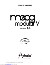 Arturia MOOG MODULAR V 2.6 User's User Manual