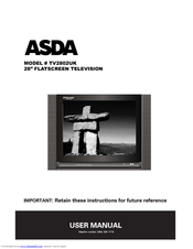 Asda TV2802UK User Manual