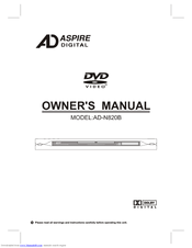 Aspire AD-N820B Owner's Manual